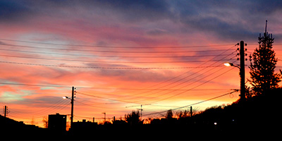 Ciel de janvier de Micheline. 