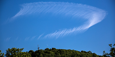 Aur�ole celeste sur le St Michel. 