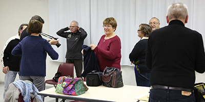 Pendant le Trombinoscope. 