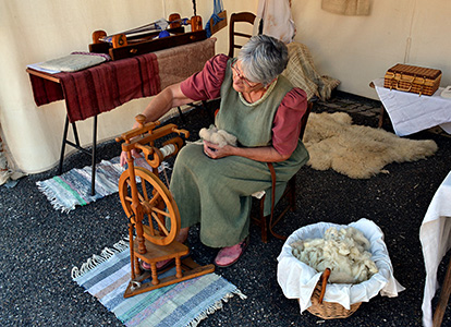 La fileuse et son rouet. 
